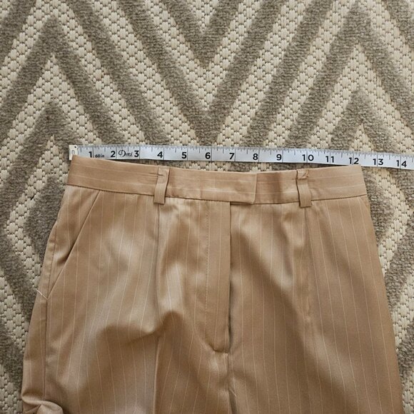 Escada Beige New Wool Pinstripe Pants Suit. Size 34 (small) - Picture 10 of 12